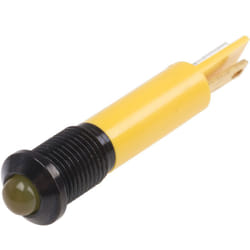 Voyant LED lumineux Jaune RS PRO, dia. 8mm, 12V c.c. ( Prix pour 1 )