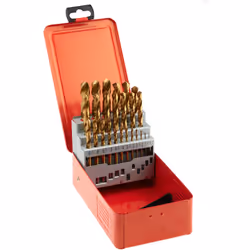 Type d'embout = Foret torsadé Taille minimum = 1mm Application de perçage = Métal Matériau = HSS-G Nombre de pièces = 25 Cont ...