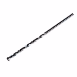 Type d'embout = Foret de maçonnerie Matériau = Pointe au carbure Longueur hors tout = 150 mm Roulé forgé. Dent roulée ; point ...