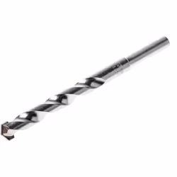 Type d'embout = Foret de maçonnerie Matériau = Pointe au carbure Longueur hors tout = 150 mm Roulé forgé. Dent roulée ; point ...