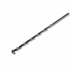 Type d'embout = Foret de maçonnerie Matériau = Pointe au carbure Longueur hors tout = 200 mm Roulé forgé. Dent roulée ; point ...