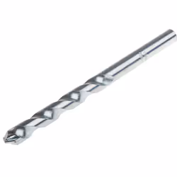Type d'embout = Foret de maçonnerie Matériau = Pointe au carbure Longueur hors tout = 150 mm Roulé forgé. Dent roulée ; point ...