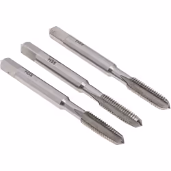 Taille de filetage = M6 Type = Taraud à main Nombre de pièces = 3 Matériau = HSS Jeux de tarauds à main HSS de RS Pro. Présen ...