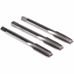Taille de filetage = M8 Type = Taraud à main Nombre de pièces = 3 Matériau = HSS Jeux de tarauds à main HSS de RS Pro. Présen ...
