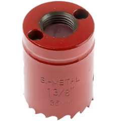 Type d'embout = Scie cloche Arbre inclus = Non Matériau = HSS Profondeur de coupe = 32mm Nombre de pièces = 1 Type = Scie clo ...