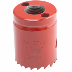 Type d'embout = Scie cloche Arbre inclus = Non Matériau = HSS Profondeur de coupe = 32mm Nombre de pièces = 1 Type = Scie clo ...