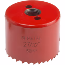 Type d'embout = Scie cloche Arbre inclus = Non Matériau = HSS Profondeur de coupe = 32mm Nombre de pièces = 1 Type = Scie clo ...