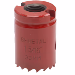 Type d'embout = Scie cloche Arbre inclus = Non Matériau = HSS Profondeur de coupe = 32mm Nombre de pièces = 1 Type = Scie clo ...