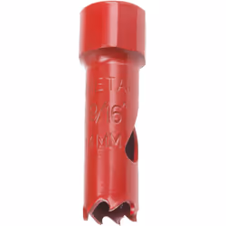 Type d'embout = Scie cloche Arbre inclus = Non Matériau = HSS Profondeur de coupe = 32mm Nombre de pièces = 1 Type = Scie clo ...