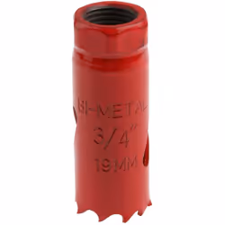 Type d'embout = Scie cloche Arbre inclus = Non Matériau = HSS Profondeur de coupe = 32mm Nombre de pièces = 1 Type = Scie clo ...