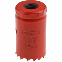 Type d'embout = Scie cloche Arbre inclus = Non Matériau = HSS Profondeur de coupe = 32mm Nombre de pièces = 1 Type = Scie clo ...