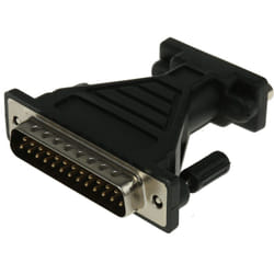 Adaptateur Sub-D 9 voies Mâle vers Connecteur Sub-D 25 voies Femelle ( Prix pour 1 )