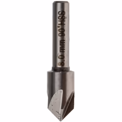 Diamètre de la tête = 8mm Fraise d'angle = 90° Nombre de cannelures = 5 Matériau = HSS Nombre de pièces = 1 Forets à fraise H ...