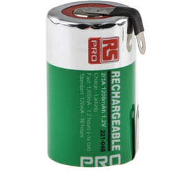 Rs Pro - Accumulateur 1.2V 1.2Ah 2/3 a NiMH ( Prix pour 1 )