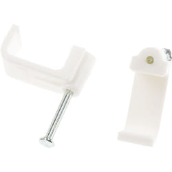 Rs Pro - Clip serre-câbles à clouer en pe ( Prix pour Boîte de 100 )