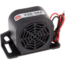 Rs Pro - Avertisseur sonore Noir 12 80 v c.c., 97dB ( Prix pour 1 )