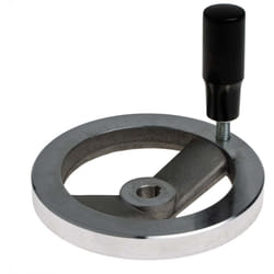 Rs Pro - Volant de manœuvre Rotative 125mm, 12mm ø de montage en Aluminium moulé ( Prix pour 1 )