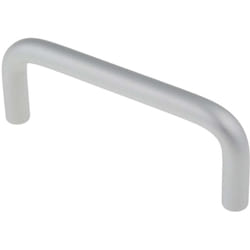 Poignée en Aluminium RS PRO, entraxe 80mm, 88mm x 34 mm x 8mm, Fixations invisibles ( Prix pour Paquet de 4 )