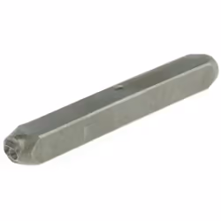Hauteur de caractère = 5mm Nombre de pièces = 9 Contenu du kit = 0 ? 9 Longueur de poinçon = 61mm Largeur de poinçon = 7.5mm ...