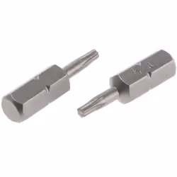 type de tête = Torx Type = Embout de vissage Taille = T9 Matériau = Acier chrome vanadium Longueur hors tout = 25 mm Embouts ...