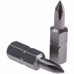 type de tête = Phillips Type = Embout de vissage Taille = PH0 Matériau = Acier chrome vanadium Embouts à six pans 25 mm. Embo ...