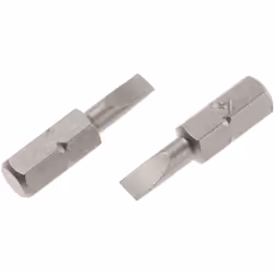 type de tête = Fendu Type = Embout de vissage Taille = SL4 Matériau = Acier chrome vanadium Embouts à six pans 25 mm. Embouts ...