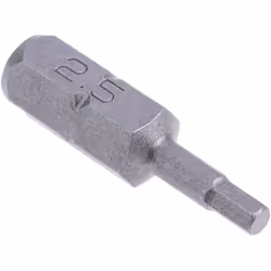 type de tête = Hexagonal Type = Embout de vissage Taille = Six pans 2,5 Matériau = Acier chrome vanadium Embouts à six pans 2 ...