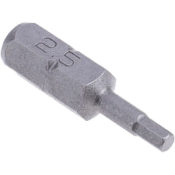 Embout de vissage Rs Pro Hexagonal, Six pans 2,5, Acier chrome vanadium ( Prix pour Lot de 5 )