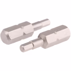 type de tête = Hexagonal Type = Embout de vissage Taille = Hex 3 Matériau = Acier chrome vanadium Embouts à six pans 25 mm. E ...
