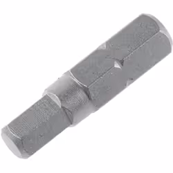 type de tête = Hexagonal Type = Embout de vissage Taille = 5 mm Matériau = Acier chrome vanadium Embouts à six pans 25 mm. Em ...