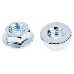 Rs Pro - Ecrou hexagonal à collerette de diamètre 11.8mm, M5, Acier Galvanisé brillant ( Prix pour Sachet de 100 )