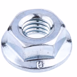 Taille de filetage = M6 Largeur = 10mm Hauteur hors tout = 6mm Diamètre de la bride = 14.2mm Matériau = Acier Finition = Galv ...
