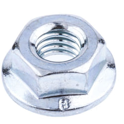 Rs Pro - Ecrou hexagonal à collerette de diamètre 14.2mm, M6, Acier Galvanisé brillant ( Prix pour Sachet de 100 )