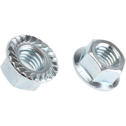 Ecrou hexagonal à collerette de diamètre 26mm, M12, Acier Galvanisé brillant ( Prix pour Sachet de 50 )
