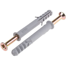 Rs Pro - Chevilles à frapper Nylon, diamètre des trous de fixation 10mm, longueur 80mm ( Prix pour Boîte de 20 )