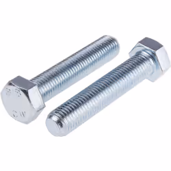 Longueur = 80mm Taille de filetage = M16 Matériau = Acier Finition = Passivé, zinc Clé requise. Vis de réglage 8.8 BZP à file ...