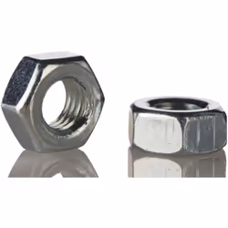 Taille de filetage = M16 Largeur = 24mm Matériau = Acier Type = entier Finition = Galvanisé brillant Standard DIN = DIN 934 E ...