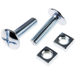 Rs Pro - Boulon, Vis à tête plate large + écrou carré, Acier, M8 x 30mm ( Prix pour Boîte de 100 )