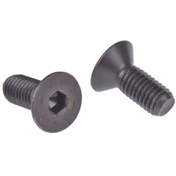 Taille de filetage = M8 Longueur = 20mm Forme de tête = Vis fraisée à tête creuse hexagonale Matériau = Acier Finition = Noir ...
