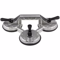 Nombre de ventouses = 3 Capacité de levage = 80kg Diamètre de ventouse = 120mm Matériau du corps = Aluminium, plastique Les v ...