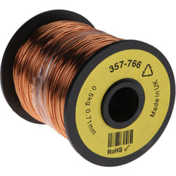 Rs Pro - Fil de cuivre 0,4 mm² 21 awg Mono conducteur diamètre 0.78mm, longueur 120m ( Prix pour 1 )