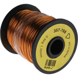 Rs Pro - Fil de cuivre 0,82 mm² 18 awg Mono conducteur diamètre 1.08mm, longueur 80m ( Prix pour 1 )