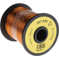 Rs Pro - Fil de cuivre 1,5 mm² 15 awg Mono conducteur diamètre 1.59mm, longueur 30m ( Prix pour 1 )