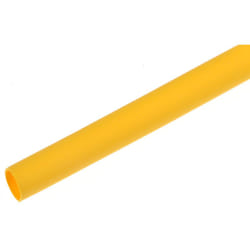 Rs Pro - Gaine thermorétractable Dia. 3.2mm Jaune rétreint 2:1, 1.2m ( Prix pour Paquet de 5 )
