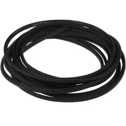 Rs Pro - Gaine Tressée 5mm Noir en pet, 5m ( Prix pour sachet de 5 Mètres )