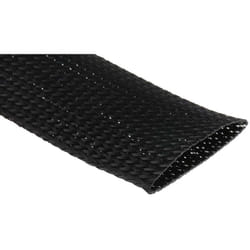 Rs Pro - Gaine Tressée 50mm Noir en pet, 5m ( Prix pour sachet de 5 Mètres )