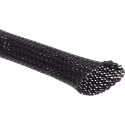 Diamètre de gaine = 25mm Couleur = Noir Matériau = PET Longueur de gaine = 10m Tressé = Oui Extensible = Oui Diamètre de câbl ...