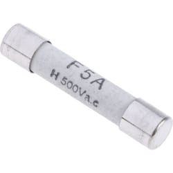 Rs Pro - Cartouche fusible 5A, 6.3 x 32mm, Type f, 500V c.a.