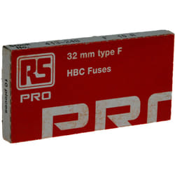 Cartouche fusible Rs Pro 10A, 6.3 x 32mm, Type f, 500V c.a.