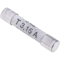 Rs Pro - Cartouche fusible 3.15A, 6.3 x 32mm, Type t, 500V c.a.
